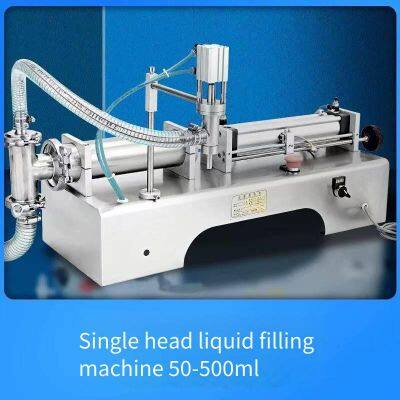 Small Horizontal Self-priming Liquid Filling Machine, Olive Oil Filling and Dispensing Machine, Glass Water Quantitative Filling Equipment photo-5