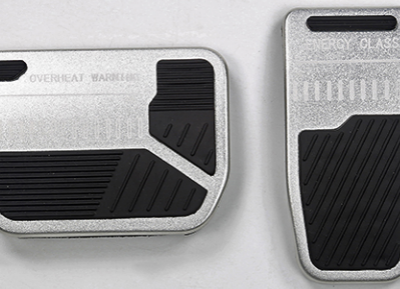 Pedales de freno y acelerador con agarre de goma antideslizante para Tesla Model 3/Y 17-25