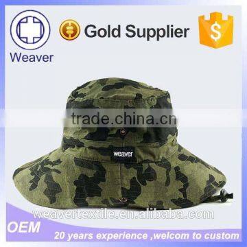 Green 100% cotton fisherman camo bucket hat for sale