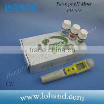 Automatic calibration waterproof hand held digital ATC chemical pH meter with replaceable pH electrode