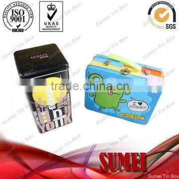 tin lunch box with handle