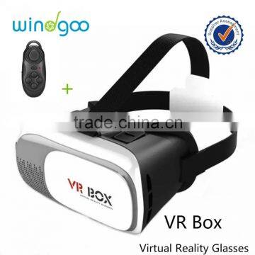 Vr Box 2.0 Version 3D Vr Glasses Headset 3 D Glasses Oem With Remote Virtual Reality