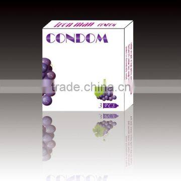 sex product natural latex condoms OEM condoms male condoms 3pcs and different styles