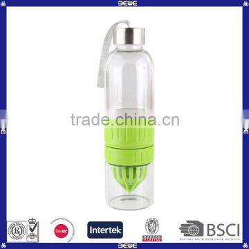 good quality cheap price good quality customized shape OEM fruit infuser glass water bottle