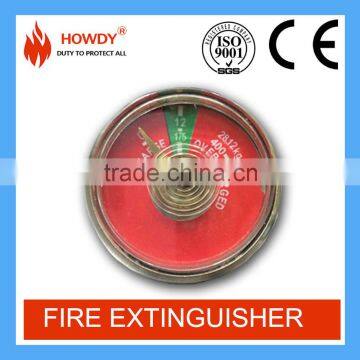 Zhejiang red spring pressure gauge suit for portable fire extinguisher