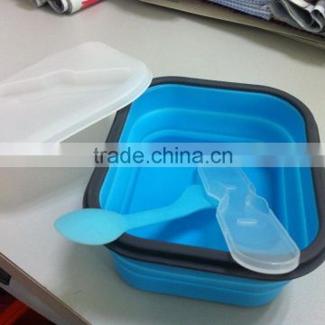 New Shape Practical Produce Eco Friendly Silicone Lunch Box