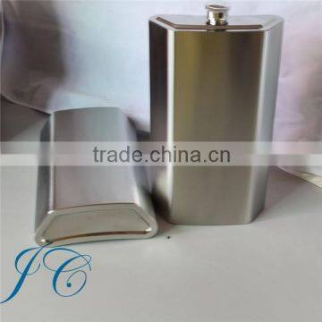 Stainless steel hip flask with heat transfer