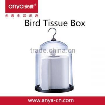 D719- 2015 New Products Bird Cage Shape Tissue Box PS Tiolet Tissue Holder