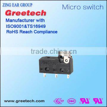 Subminiature Momentary Motorcycle on off Pcb Mount Range Hood Types of Electrical Micro Switches