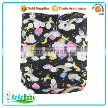 New Arrival Hip Snaps Baby Diaper Customized One Size Cloth Diaper photo-6
