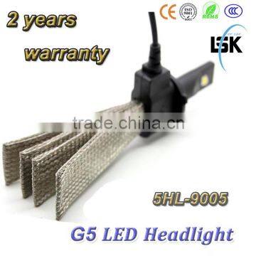 2015 latest !!! G5 led headlight 12v-24v high brightness 9005 led headlamp