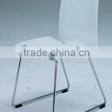 Acrylic ergonomic office chair conference chair with metal legs