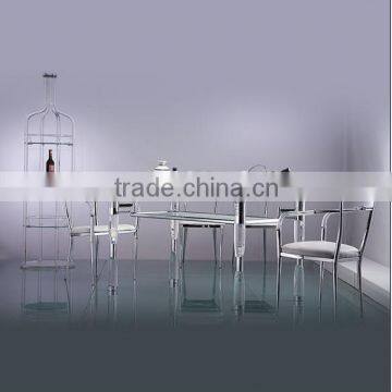 acrylic fashionable design furniture table and chairs