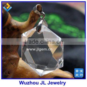 2016 Hot Sale Natural White Crystal David Star White Six Amn Star Pendant