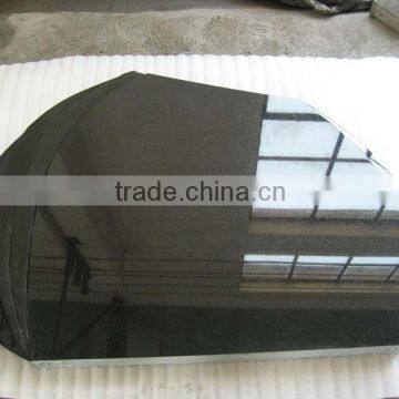 Polished Shanxi Black Granite Tombstone