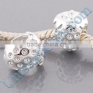 Vnisatr silver platd cute strawberry shaped european beads for DIY jewelry wholesale PBD2951