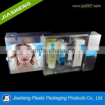 customized blister plastic packaging box with inner tray for plastic Christmas cosmetic gift sets packaging