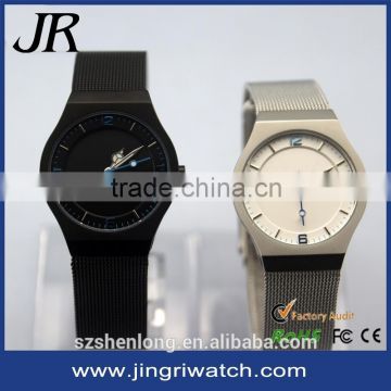 elegance brand watch hot selling mesh band stainless steel minimalist watch elegance brand watch