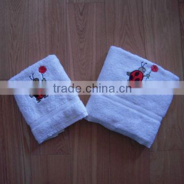 bleach white soft terry cloth cotton face towel