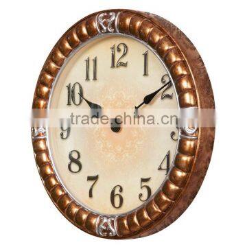 Polyresin wall clock for home decor