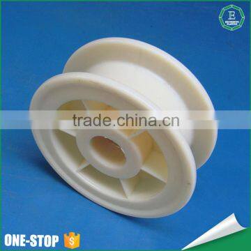 Widely Use Mechanical Parts Customized Size Sliding CNC Machining Plastic Nylon Double Groove v Pulley photo-4