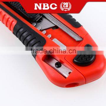 Manufacture Easy Cut 18mm Utility Knife With Safety Cutter Knife