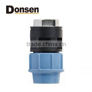 2014 FEMALE ADAPTOR WITH BRASS THREADED INSERT PP COMPRESSION FITTINGS