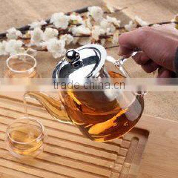 500ml clear borosilicate glass teapot