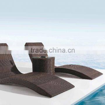 cheap wicker outdoor sunbed/sunbed/rattan sunbed(DH-9569)