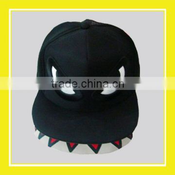 2016 Hot Product Bros Angry Shark 100% Cotton Black Cap