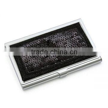 Sequined Black Business Card Holder Card Box Card Case
