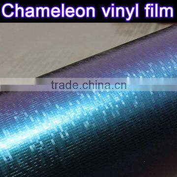 good quality chameleon carbon fiber vinyl sticker with air channels