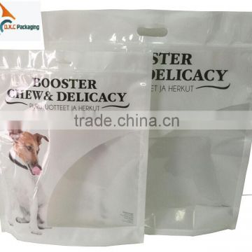 1KG-6KG Standing Up Pet Food Bags With Handle