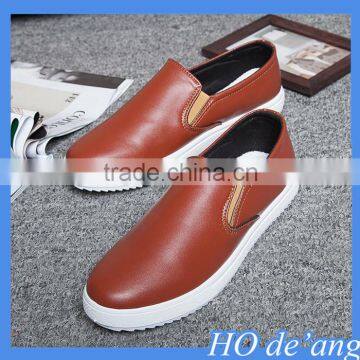 Hogift 2016 men's casual shoes PU leather mens shoes rubber peas shoes wholesale MHo-226