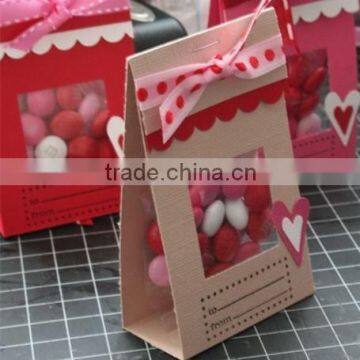 colourful with pretty ribbon wholesale unique candy boxes for wedding