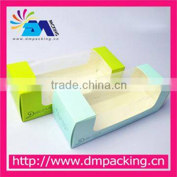 transparent PVC window gloosy cake box manufacturer