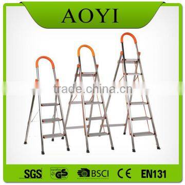 2015 china manufacturers safety lock stainless steel folding ladder