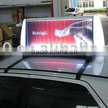 Taxi light box/Taxi top ads trivision