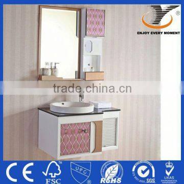 Modern Hangzhou tempered glass countertop bathroom furniture