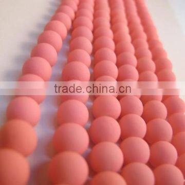 10mm round neon color beads in bulk,Glass Beads YZ010