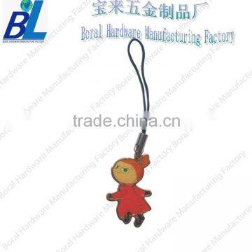 Mini cartoon charter metal phone charms for gifts