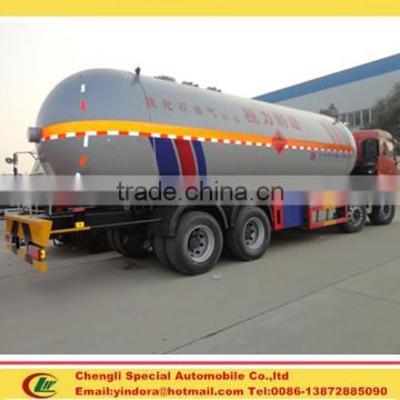 Propane gase tank truck 8x4 dongfeng top level lpg bobtail truck