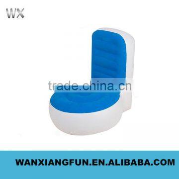 Customized Durable Inflatable Flocked Single Sofa Chair photo-3