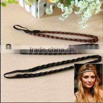 synthetic hair extensions braided headband