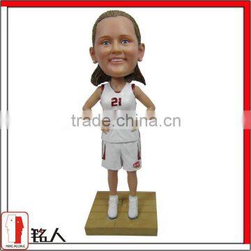 customized sport bobblehead for basketball girl