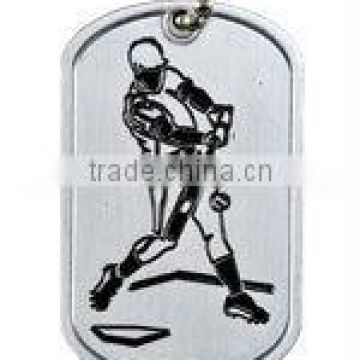 Baseball Male Dog Tag