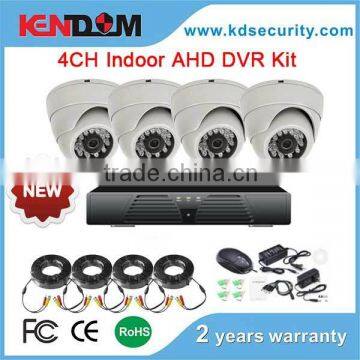 4ch DVR System for indoor Use,metal,Support PTZ/P2P/3G 4 channel cctv camera system CCTV Kit