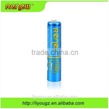 Wholesale!!! Renew brand AAA 1100mAh Green Precharged Ready-to-Use Rechargeable Batteries