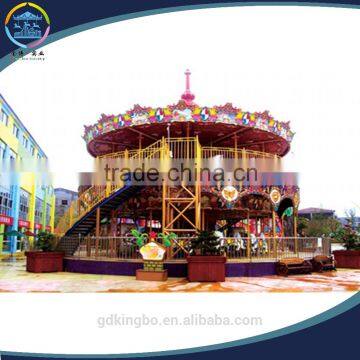 Double-floor luxury carousel with 68seats