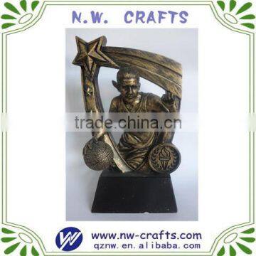 Custom resin basketball sport female trophy award